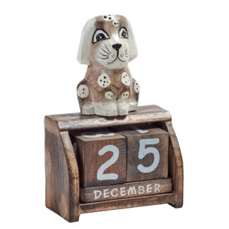 Sitting dog calendar