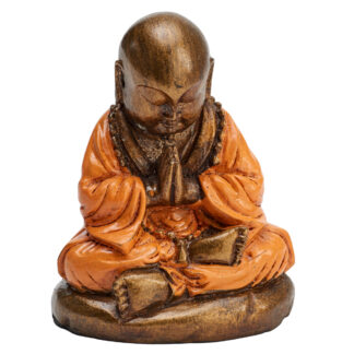 Resin praying Chinese Buddha (10cm)