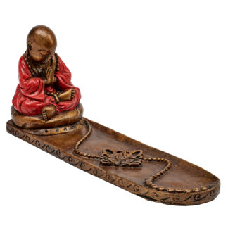 Resin Chinese Buddha incense holder