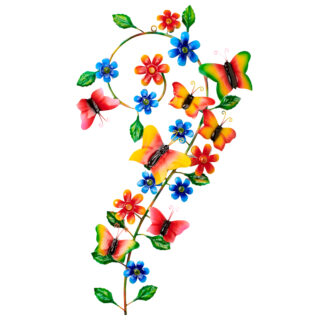 BUY 2 GET 1 FREE! Iron butterflies and flower wall art