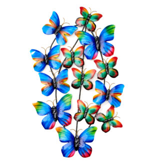 BUY 2 GET 1 FREE! Thirteen Iron butterflies wall art