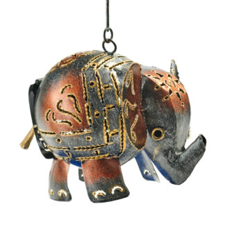 Iron elephant candle lamp mobile