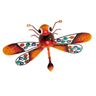 Iron dragonfly wall art (17cm)