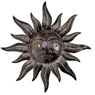 Iron sun wall art