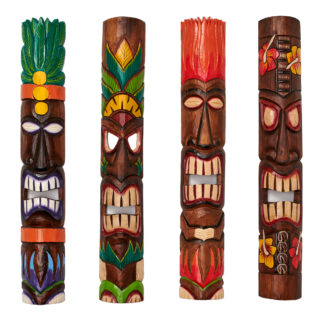 Multicoloured Tiki wall mask (1mt)