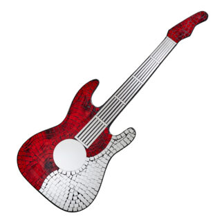 Mosaic guitar mirror - large