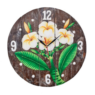 BUY 2 GET 1 FREE! Clock with floral motif