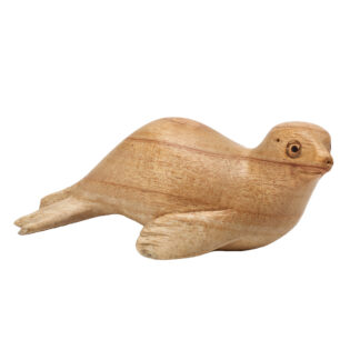 Natural wood lying sea lion