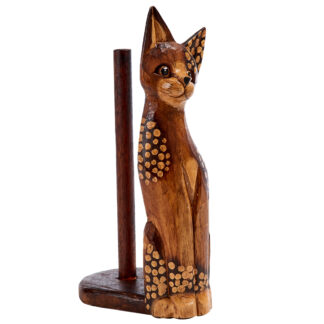 Cat kitchen roll holder