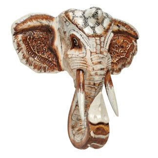Painted elephant bust