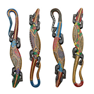 Dot painted wall art gecko (1mt)