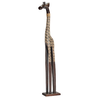 Painted giraffe with etching (1mt)