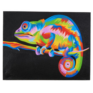Iguana dot painting