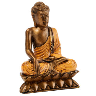 BUY 2 GET 1 FREE! Resin lotus sitting Thai Buddha (23cm)