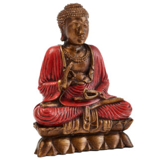 BUY 2 GET 1 FREE! Resin lotus blessing Thai Buddha (23cm)