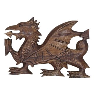 Natural wood dragon wall art