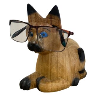 BUY 2 GET 1 FREE! Natural wood cat glasses holder