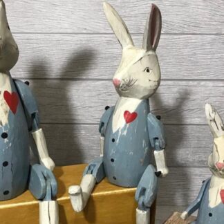 Painted bunny puppet