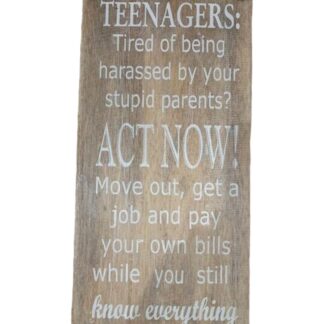 Teenagers sign