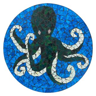 Octopus mosaic wall art
