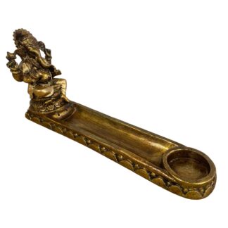 Resin Ganesh incense and tea light holder