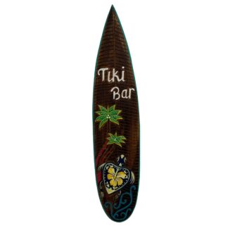 'Tiki bar' with turtle surfboard sign