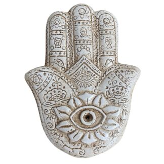 Resin hansa hand incense holder