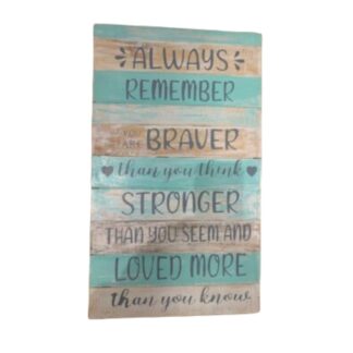 'Always remember....' sign