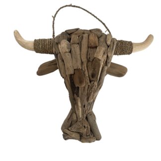 Driftwood buffalo head