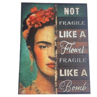 'Not fragile like a flower....' pop art