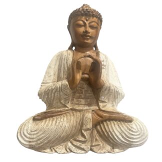 Painted Thai Buddha wood carving