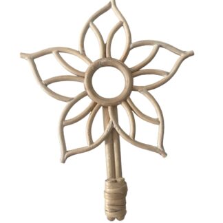 Ratan coat hanger - star