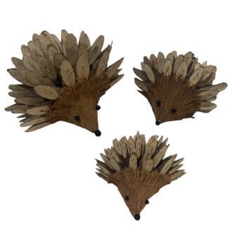 Set of 3 coconut hedgehogs