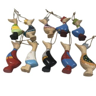 Assorted hanging decoration ducks