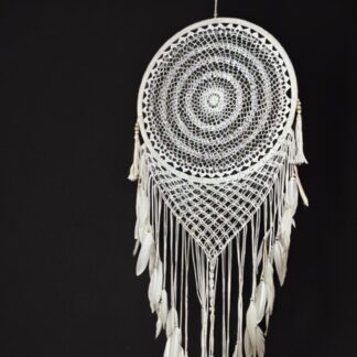 Macrame dreamcatcher feather tassels