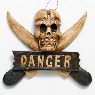 BUY 2 GET 1 FREE! 'Danger' skull & cross swords sign