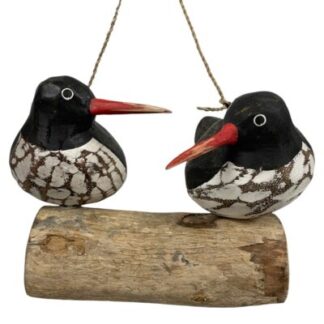 Abstract birds on a swing