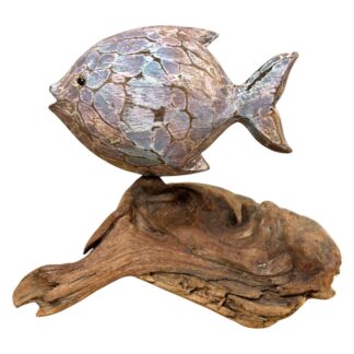 Abstract fish on root